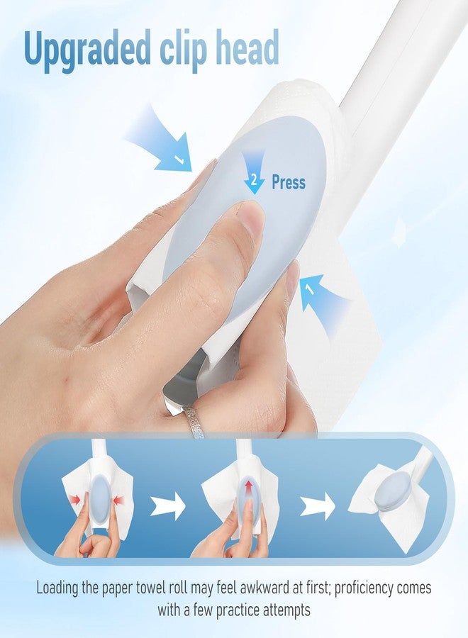 JFMkaer Toilet Aid - Newly Upgraded Firmly Clamp the Toilet Paper/Wipes, Personal Bottom Wiping Tool, Bathroom Mobility Aid for Disabled/Elderly/Surgery Recovery, 16.5" (1 pcs) - Image 2