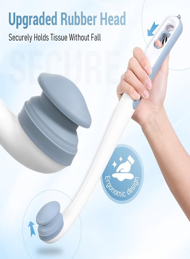 JFMkaer Toilet Aid - Newly Upgraded Firmly Clamp the Toilet Paper/Wipes, Personal Bottom Wiping Tool, Bathroom Mobility Aid for Disabled/Elderly/Surgery Recovery, 16.5" (1 pcs) - Image 3