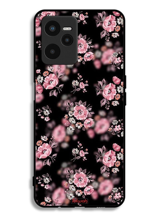 Tolwak Realme C35 Protective Case Cover Portrait Flowers Pattern - Image 2