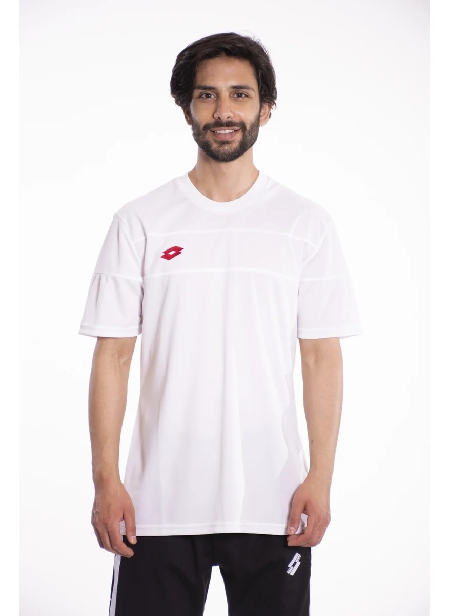 LOTTO T-Shirt Men White/red-Lucca Tee Pl