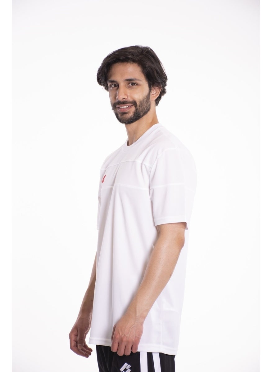 LOTTO T-Shirt Men White/red-Lucca Tee Pl  - Image 2