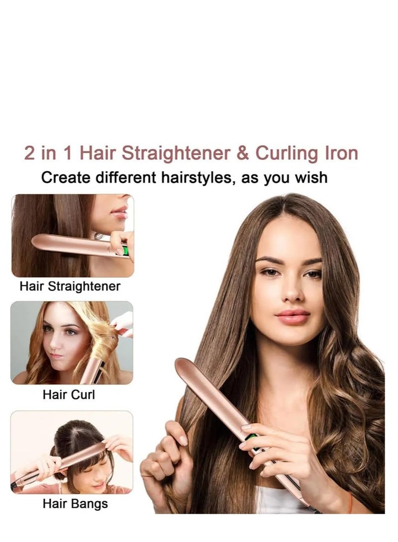 واي آند دي مكواة فرد الشعر ، تمليس احترافي مع شاشة رقمية LCD 140 درجة -230 حرارة قابلة للتعديل ألواح سيراميك لجميع أنواع تسخين فوري - Image 5