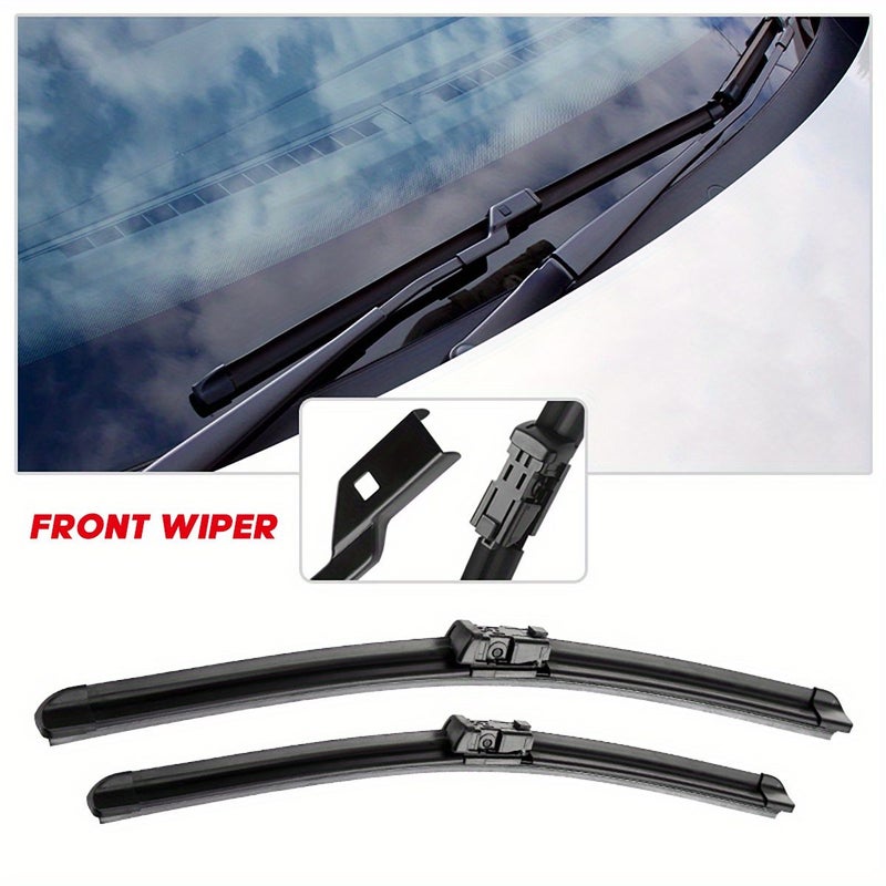 Natural Rubber Wiper Blades for Peugeot 308 T9 Hatchback 2014-2020 Front Rear 24 18 9 Inches - Image 2
