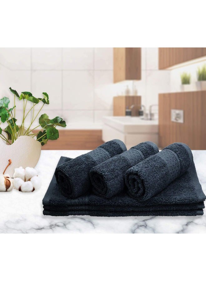 Cleanbear Extra Soft Wash Cloths Washcloths Set 6-Pack 13 x 13 Inches, Highly Absorbent Facecloths (Dark Gray) - Image 5