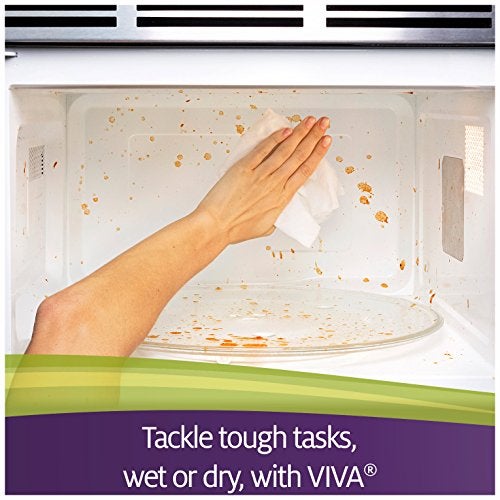 VIVA ChooseASheet Paper Towels White Big Roll 6 Rolls ClothLike Texture Strong Soft Paper Towels for Ultimate Clean - Image 3