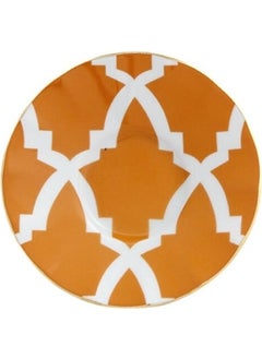 Porland Morocco Pattern3 Orange Ergonomic Tea Plate 12cm  - Image 1