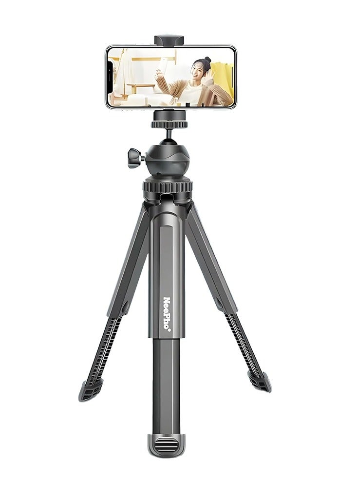 NeePho Tripod NP-999S , Professional Camera Tripod, Lightweight and Durable, Pan/Tilt/Swivel Head, Adjustable Height up to 105cm, 360° Rotating Head, Bluetooth Remote Control, Foldable Design for Travel, Stable Base to Prevent Shake, Comfortable Grip, Built-in Balance, Compatible with Professional Cameras and Mobile Phones – Ideal for Travel, Trips, or Studio Photography  - Image 1