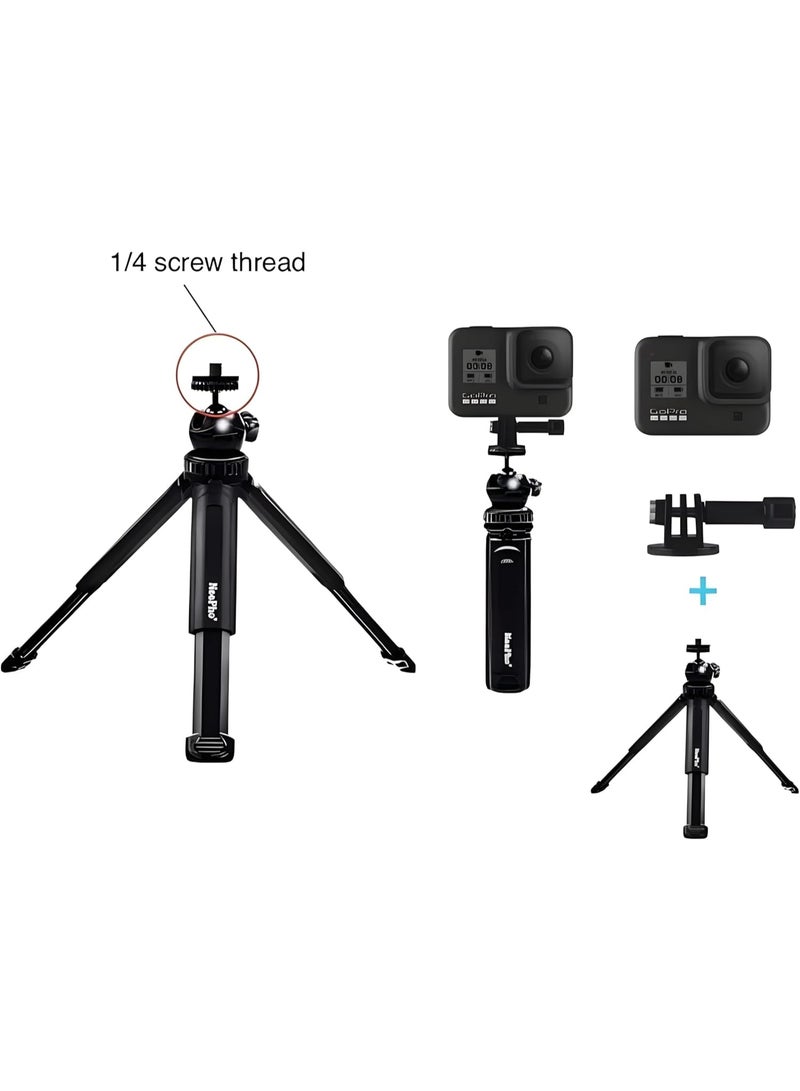 NeePho Tripod NP-999S , Professional Camera Tripod, Lightweight and Durable, Pan/Tilt/Swivel Head, Adjustable Height up to 105cm, 360° Rotating Head, Bluetooth Remote Control, Foldable Design for Travel, Stable Base to Prevent Shake, Comfortable Grip, Built-in Balance, Compatible with Professional Cameras and Mobile Phones – Ideal for Travel, Trips, or Studio Photography  - Image 4