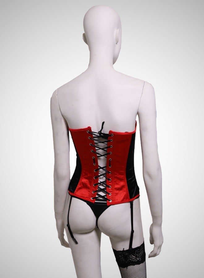 ovitio Black and Red Lingerie Set with Lace Details - Two Pieces - Image 2