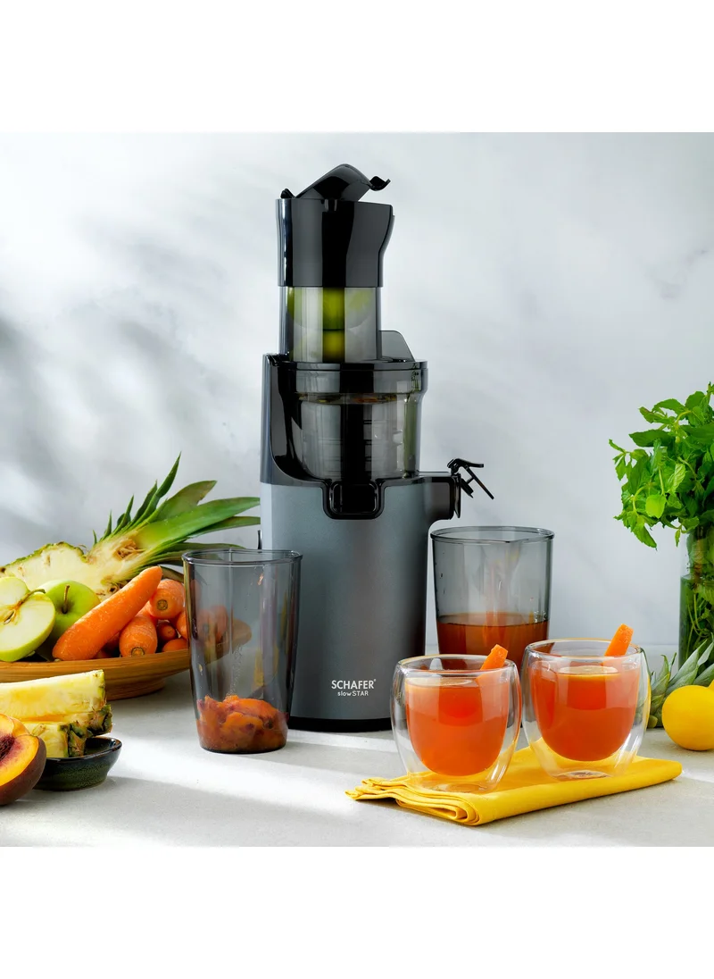 Schafer Slow Star Vegetable and Fruit Juicer-Anthracite