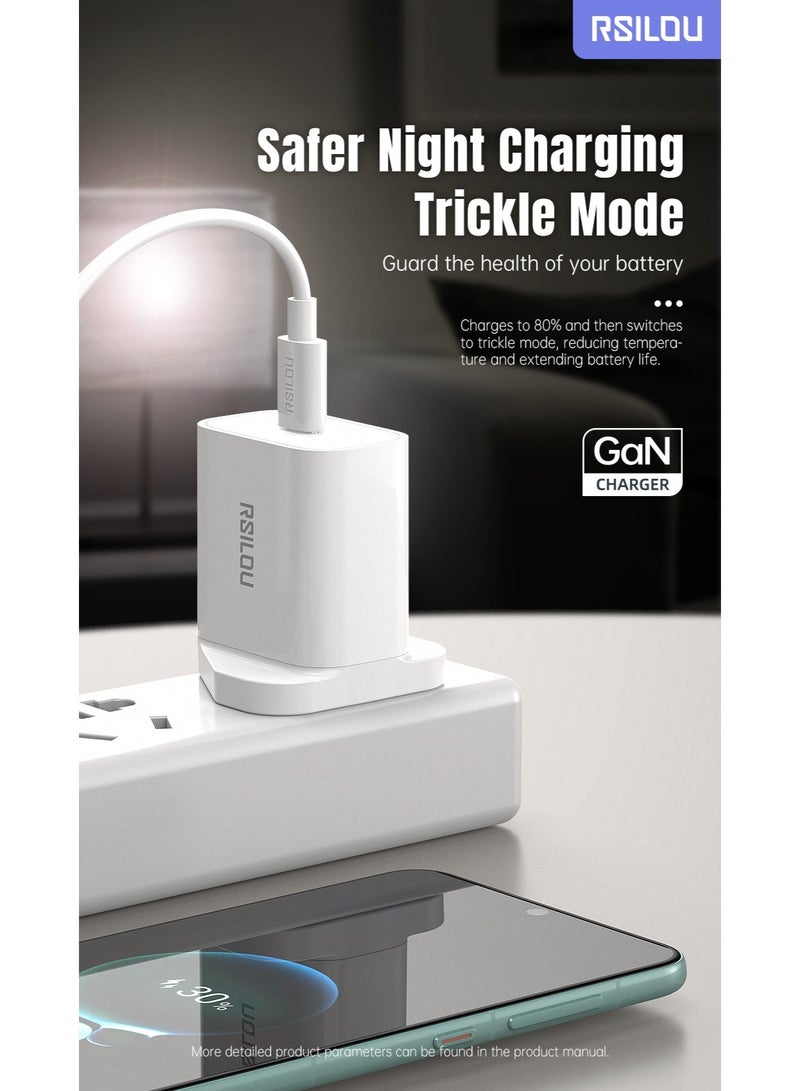 RSILOU R4231 - 20W Type-C Fast Charging Wall Charger with 100cm Type-C Cable | Smart Power Adapter for All Mobile Phones | Compact & Safe Design - Image 4