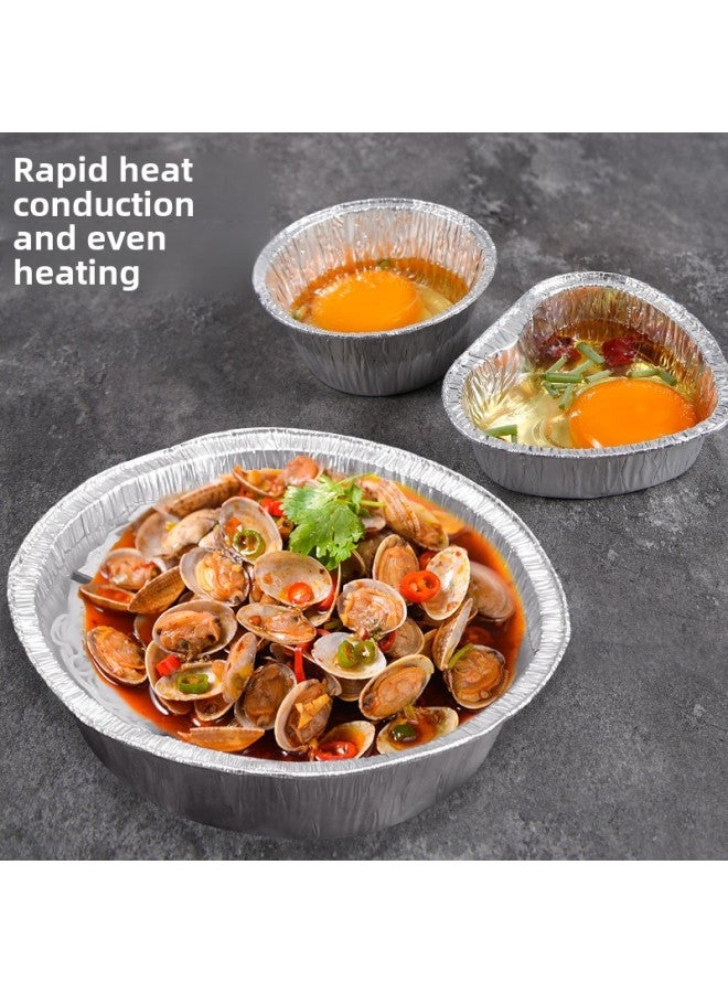 Tin Paper Plate Air Fryer Special Oven Aluminum Foil Plate Tin Paper Pad Grill Plate Tin Foil Plate Pizza Bottom Bowl-Specifications:7 Inch Tin Paper Bowl Large: 10-Color:No Specifications - Image 4