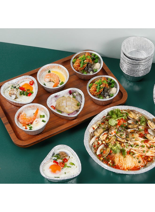 Tin Paper Plate Air Fryer Special Oven Aluminum Foil Plate Tin Paper Pad Grill Plate Tin Foil Plate Pizza Bottom Bowl-Specifications:7 Inch Tin Paper Bowl Large: 10-Color:No Specifications - Image 2