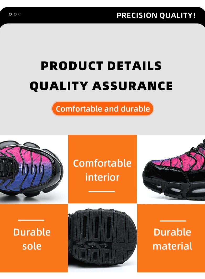 أحذية رجالية ذات أصابع فولاذية وخفيفة الوزن وآمنة ومريحة ومقاومة للثقب وأحذية عمل غير قابلة للتدمير وأحذية رياضية أنيقة. - Image 5