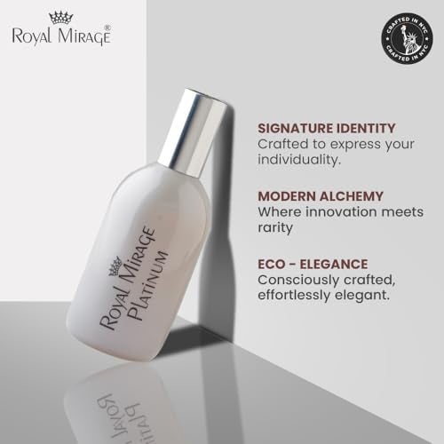 Royal Mirage Platinum Eau de Cologne | Long Lasting Perfume for Men & Women | Floral & Woody Fragrance | Bergamot, Jasmine & Sandalwood Notes | Unisex EDC | 120ml - Image 5