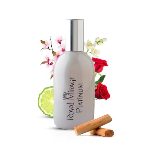 Royal Mirage Platinum Eau de Cologne | Long Lasting Perfume for Men & Women | Floral & Woody Fragrance | Bergamot, Jasmine & Sandalwood Notes | Unisex EDC | 120ml - Image 1
