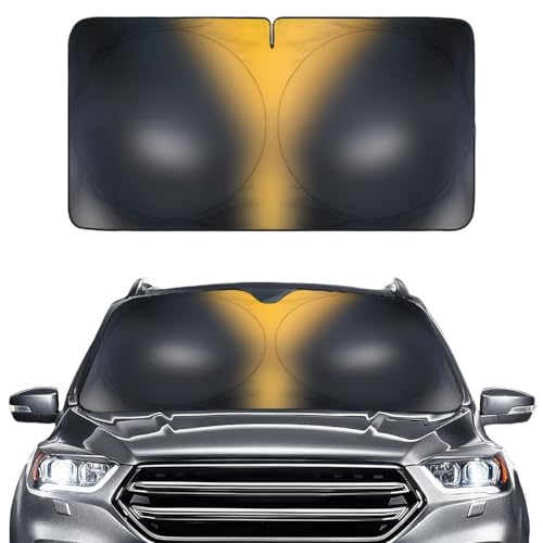 GENANY Sinister Eyes Windshield Sun Shade for Car SUV Truck 69x35 Inches Automobile Sunshade Protector Blocks UV Car Accessories Auto Decor - Image 1
