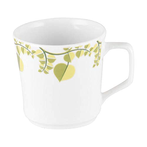 UPC U.P.C. Bone China Set of 6 Tea/Coffee Mugs, Tea Cup/Mug Set, Microwave & Dishwasher Safe Coffee Cup Set, Tea Cup Set of 6 Bone-Ash Free-150ml. - Image 2