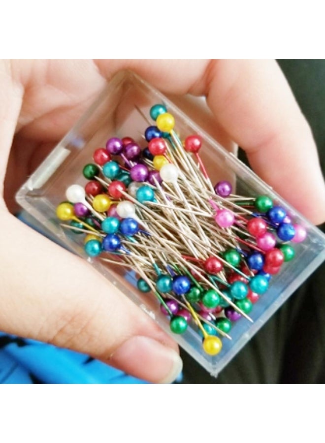 Generic 40/100Pcs/Pack Round Head Imitation Pearl Pins Stainless DIY Jewelry Findings  - Image 2