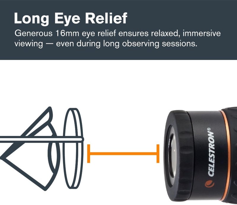 سلسترون عدسة مجهر Celestron X-Cel LX Series، قطر 1.25 بوصة، 5 مم، رقم المنتج: 93421، لون أسود - Image 4