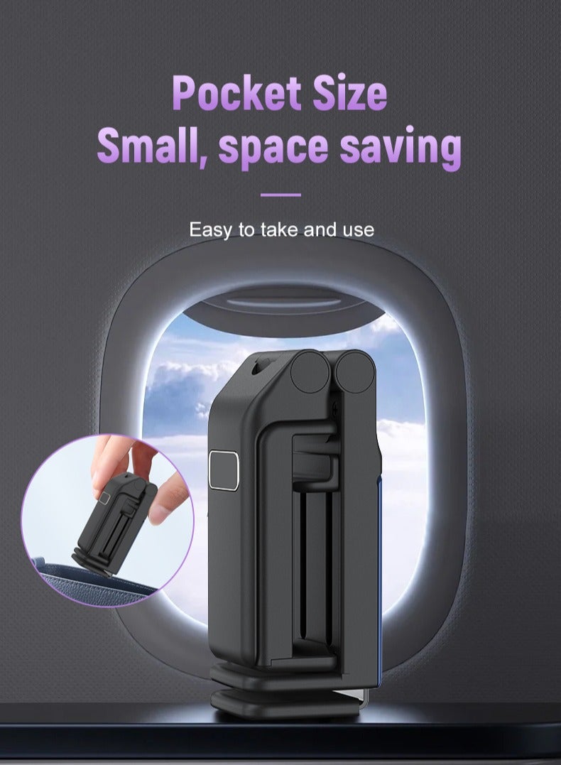 Universal Airplane in Flight Mobile Holder Phone Mount with Enhanced Stability | Dual 360° Rotation | Portable Stand for All Surfaces | Fits Samsung & iPhone - Image 4