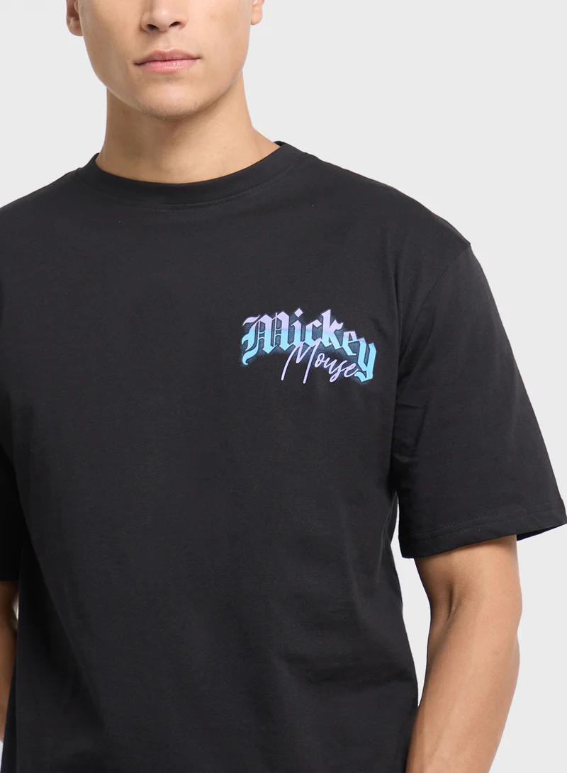 Disney Mens Over Size Crew Neck