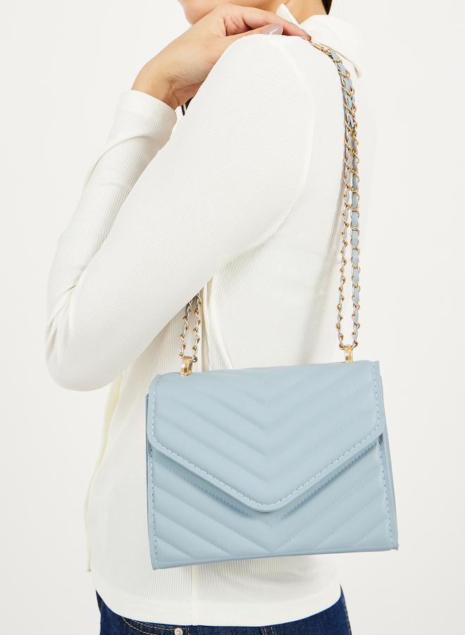 Styli Styli Quilted Crossbody Bag with Adjustable Chain Strap - Image 4