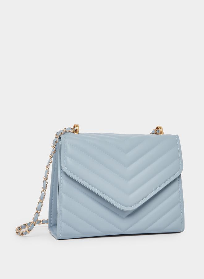 Styli Styli Quilted Crossbody Bag with Adjustable Chain Strap - Image 2