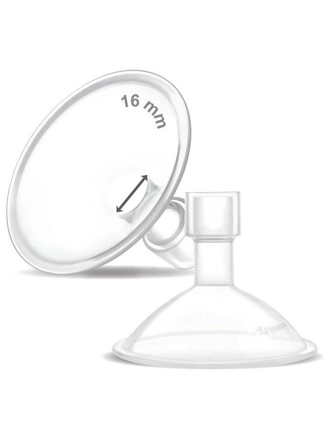 Maymom Myfit Crater Series 16Mm Two Piece Design Small Breastshield Compatible With Medela Breast Pumps; Not Original Medela Pump Parts; Replace Medela Shields; Fit Flex Connector; 2Pc  - Image 2