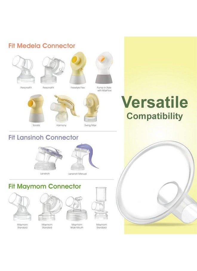 Maymom Myfit Crater Series 16Mm Two Piece Design Small Breastshield Compatible With Medela Breast Pumps; Not Original Medela Pump Parts; Replace Medela Shields; Fit Flex Connector; 2Pc  - Image 4
