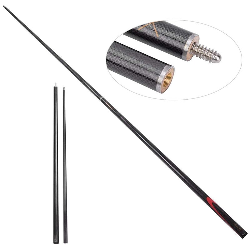 JBB Snooker Cue Stick and Pool Cue Stick Combo of Billiards and Snooker Designer Cue Stick with Cue Cover, Glove, 2-Chalk and 2-Cue Tips, 9mm (Black) - Image 3