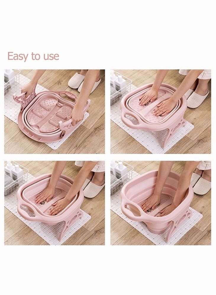 Youtrico Foldable Foot Pedicure Massager Spa Bath Tub with 4 Rollers - Image 4