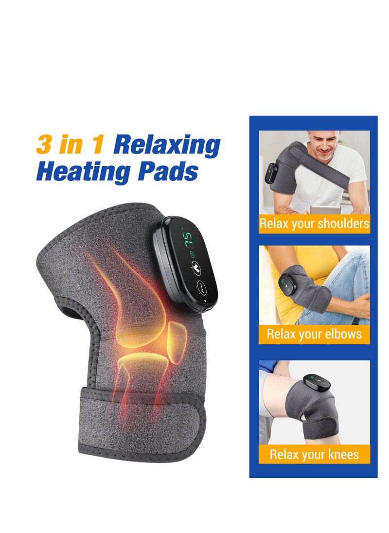 MissTiara Electric heating massage knee and shoulder pads, intelligent infrared therapeutic device, wireless heating, multi-level temperature adjustment  - Image 1