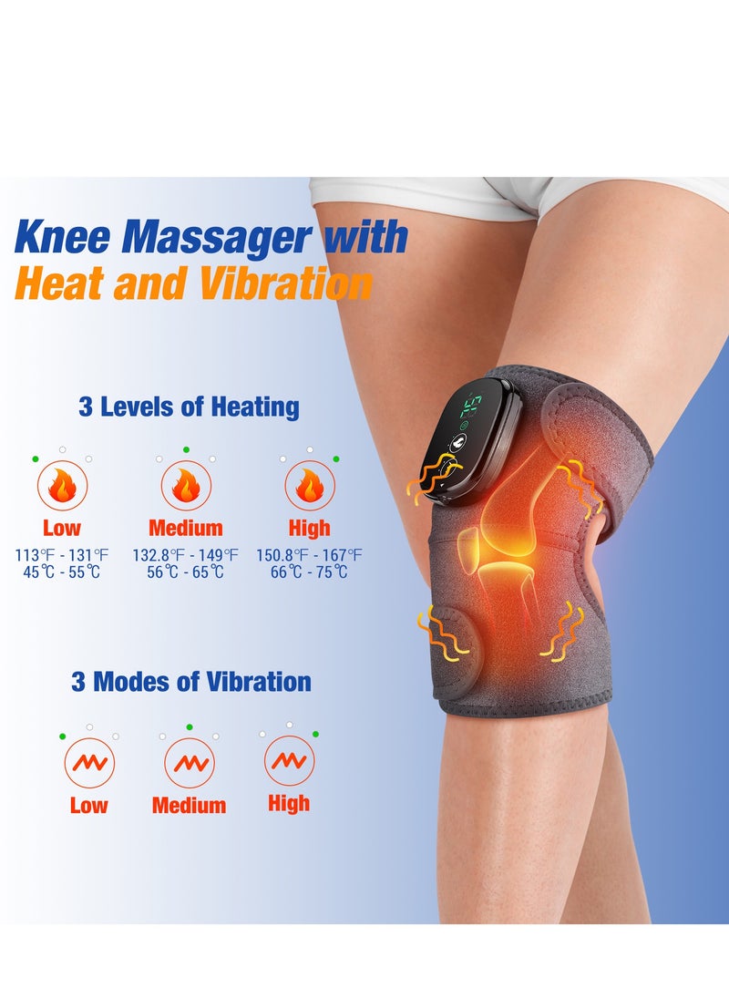 MissTiara Electric heating massage knee and shoulder pads, intelligent infrared therapeutic device, wireless heating, multi-level temperature adjustment  - Image 4