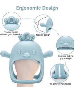 iMissiu Baby Fruit Food Feeder & Freezer Tray and Silicone Teether, Babies Teething Toys for 3 6 9 12+ Months, Includes 2 Extra Pouches & Travel Lids  - Image 3