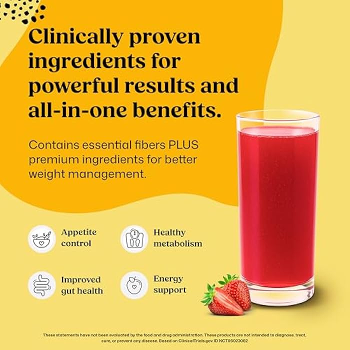 ColonBroom Premium Weight Management Supplement (Strawberry) - Colon Broom Psyllium Husk Fiber Powder Drink - Gluten Free, Non-GMO Colon Cleanse for Bloating Relief & Gut Health, 100 Servings - Image 3