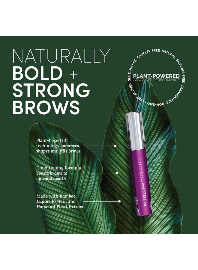 FITGLOW Beauty Natural Plant Protein Brow Gel Vegan Womanowned Clean Beauty (Medium Brown) - Image 4