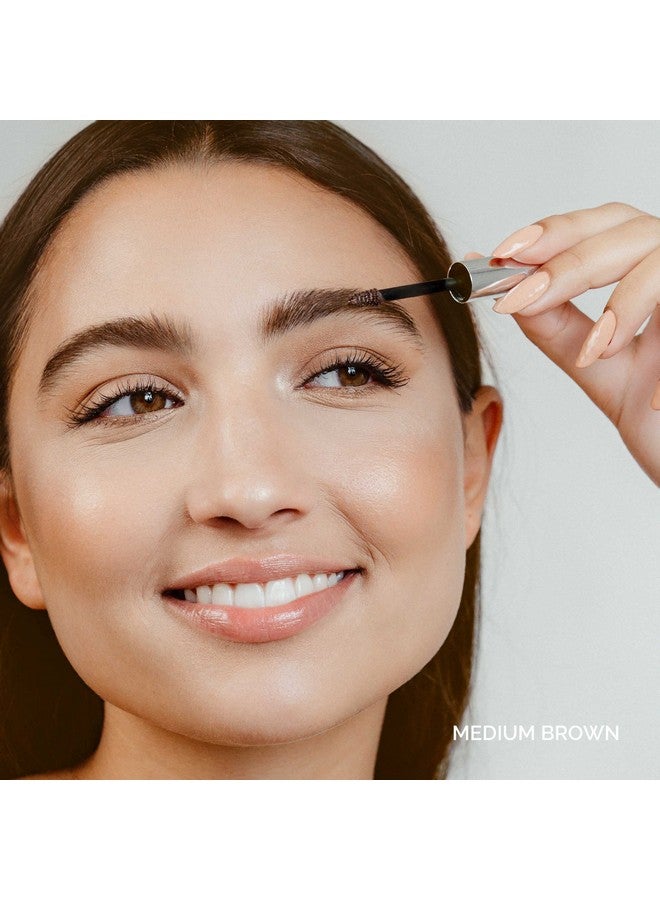 FITGLOW Beauty Natural Plant Protein Brow Gel Vegan Womanowned Clean Beauty (Medium Brown) - Image 3