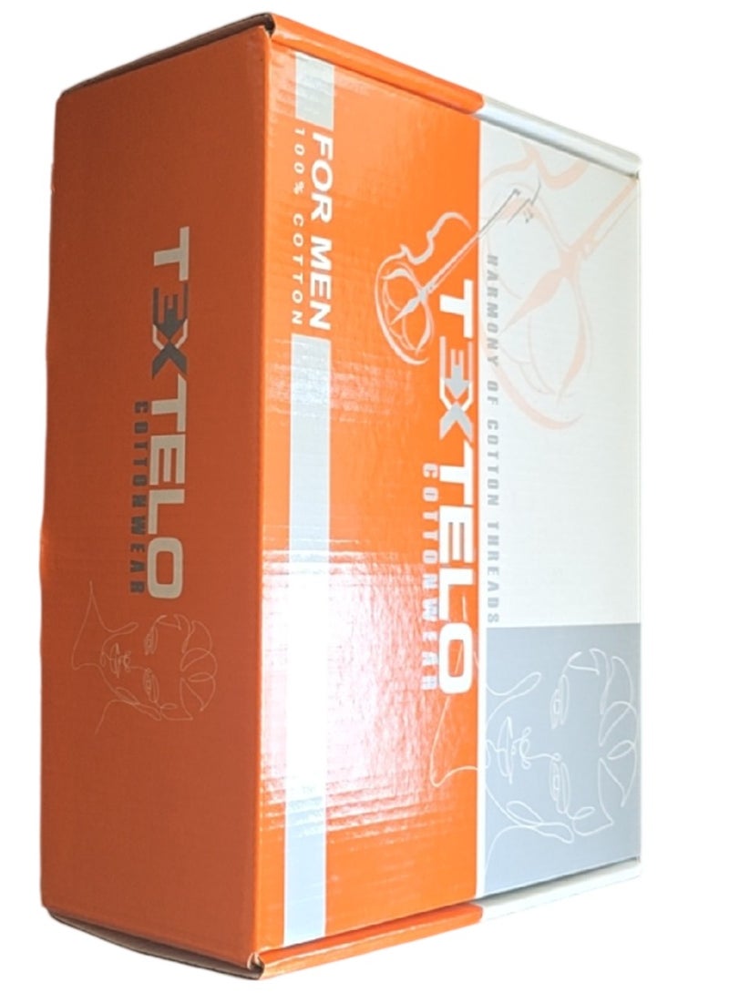 Textelo Pack of 6 Men's Crew Neck T Shirts neckline O Shape 100% Cotton White regular fit  short sleeves - Image 3