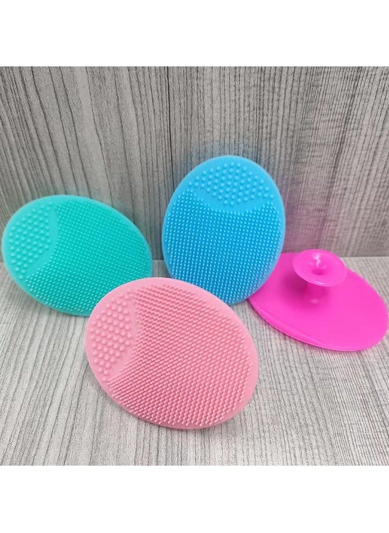 Face Scrubber, Facial Exfoliator, Face Scrub Brush, Soft Face Brush, Silicone Facial Cleansing Brush, Face Exfoliator Blackhead Acne Pore Cradle Cap Face Wash Brush for Deep Cleaning Skin Care 4 Pack - pzsku/Z8A6328A0D3358CC5DE6FZ/45/_/1736173690/dc366692-9ada-4685-96a6-5a668868509f