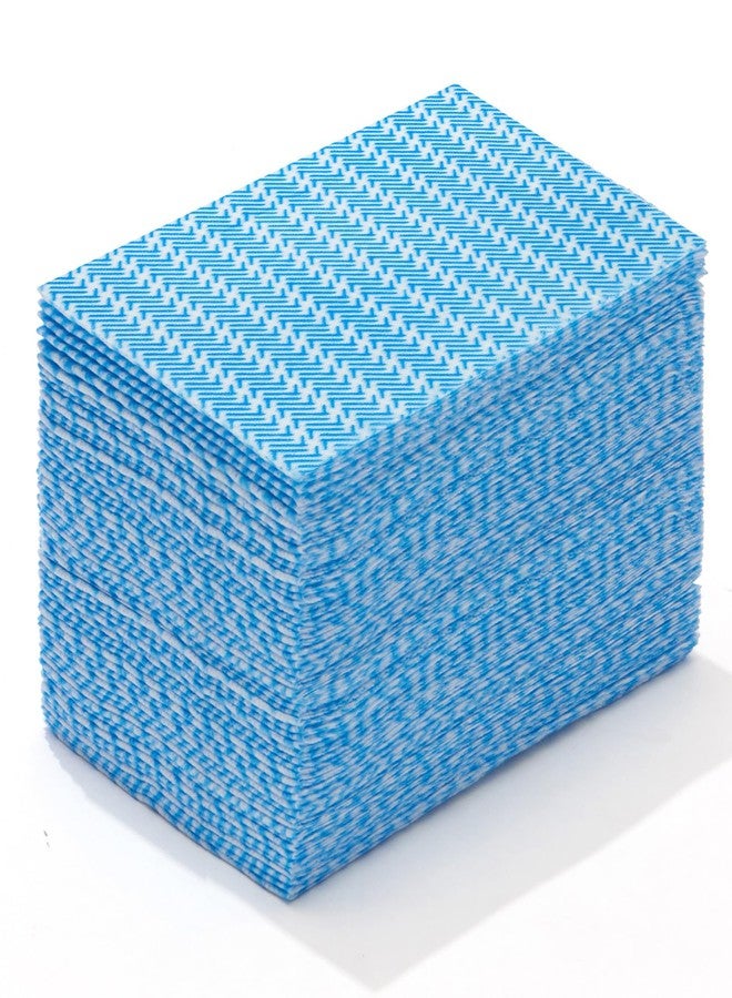 Peachicha Reusable Cleaning Towels, Multi-Purpose Handy Towel, Blue Handi Wipe Reusable Cloths, Disposabel Dry Kitchen Wipes, Dish Cloths, Durable, Absoebent,Dry Quickly, 50 Count - Image 1