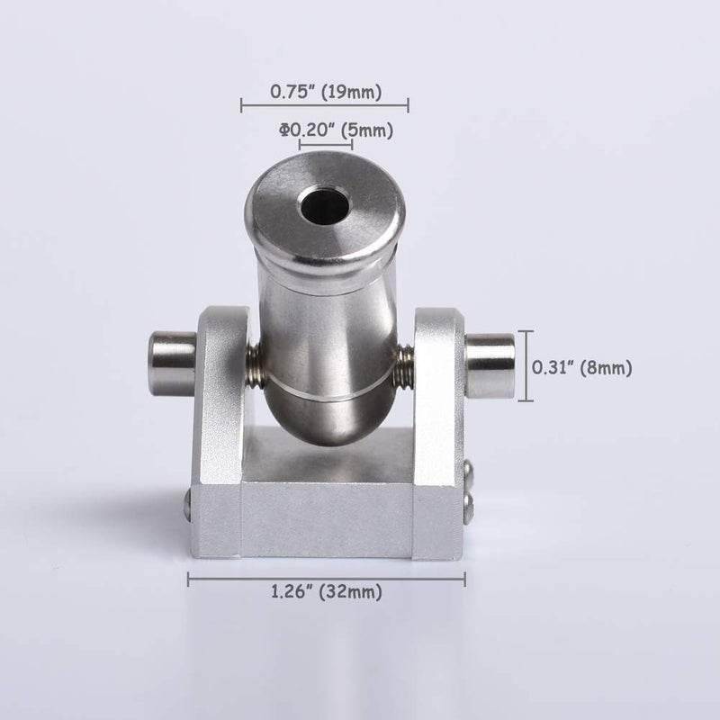 EASYANT Mini Desktop Metal Cannon Stainless CNC Machined Mini Cannon Model - Image 4
