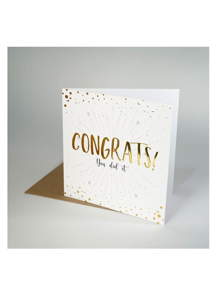 Congratulations Greeting Card - Congrats! You Did It - Designs to Express Your Heartfelt Sentiments for Every Occasion, Relationship, and Emotion
