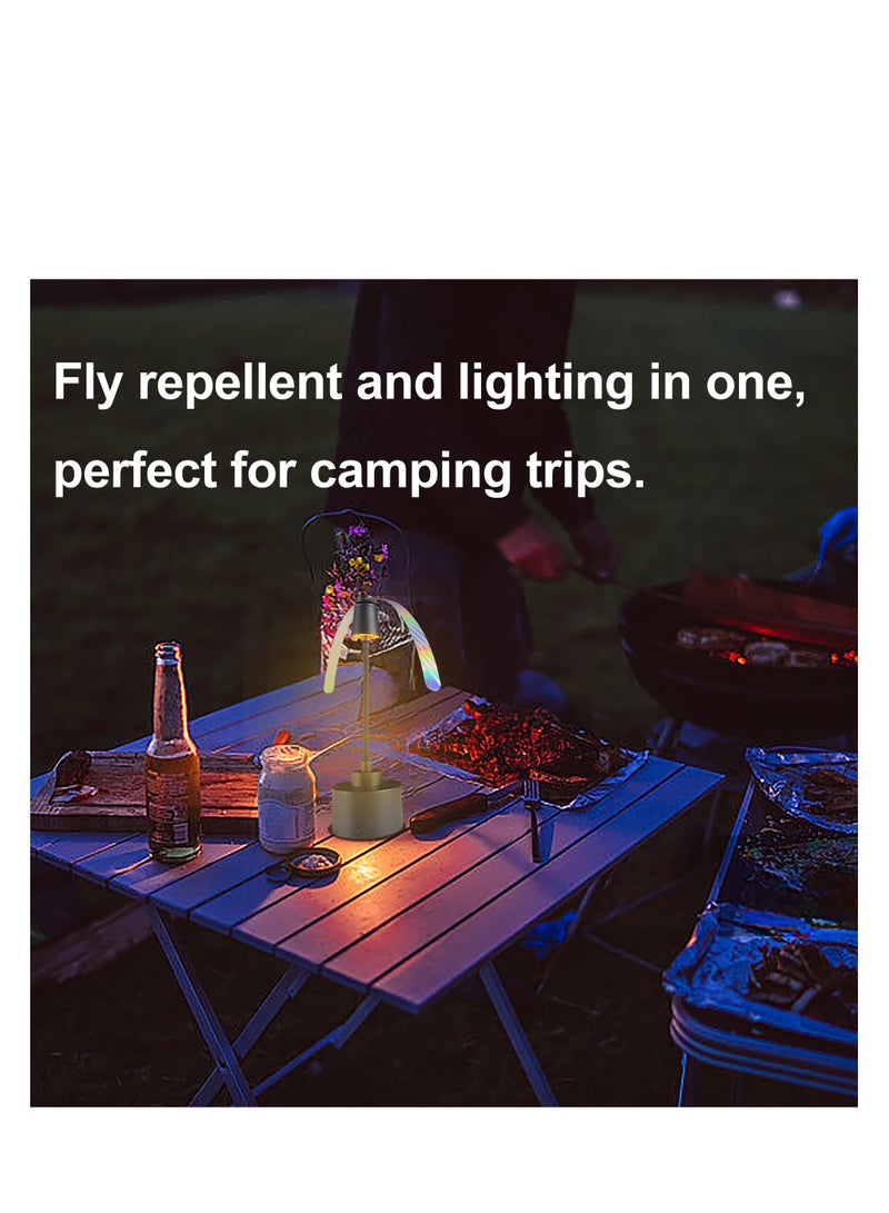 Generic Fly fan Portable Mosquito Repellent Fan Suitable For Stalls, Camping, Picnics, And Kitchen Flies  - Image 5