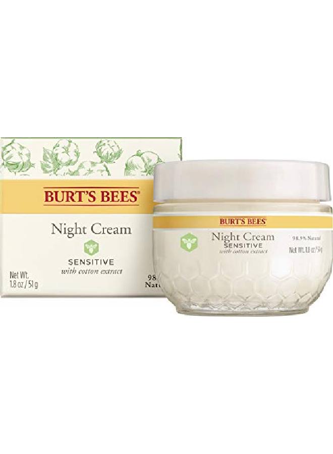 Burt's Bees Sensitive Solutions Calming Night Cream1.8 Oz (Package May Vary) 1.8 Ounces - Image 1