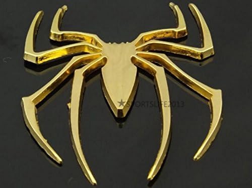 OAN 3D Chrome Emblem Automotive Car, Bike Badges Logo Self Adhesive Sticker (Spider, Red) - Image 5