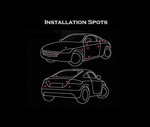 OAN 3D Chrome Emblem Automotive Car, Bike Badges Logo Self Adhesive Sticker (Spider, Red) - Image 4