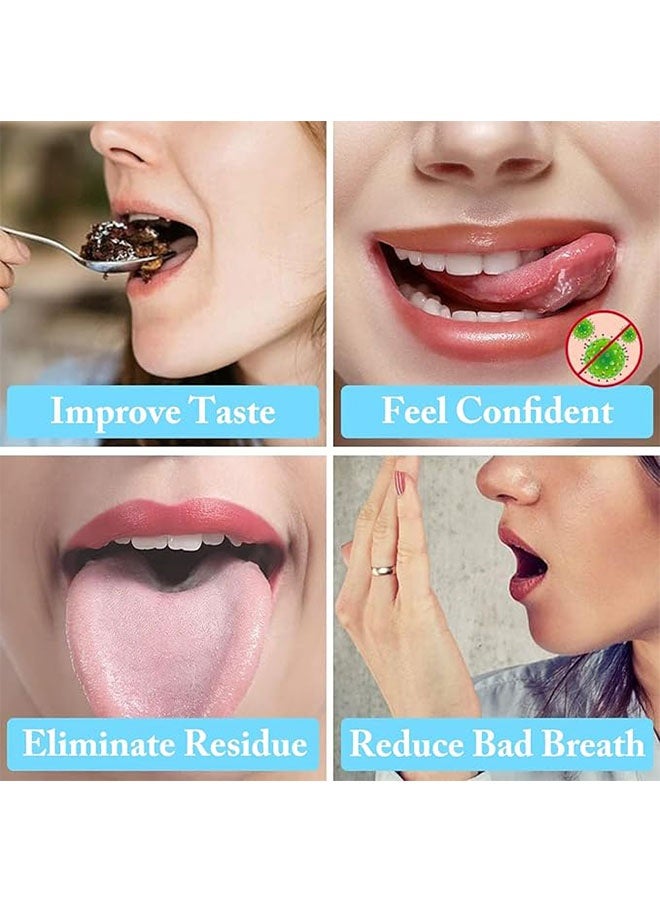 3 Pcs Stainless Steel Tongue Cleaning Scraper with Metal Storage Box, Portable Reusable Tongue Scraper Tongue Cleaner for Oral Cleaning, Improve Bad Breath and Fresh Breath - Image 2