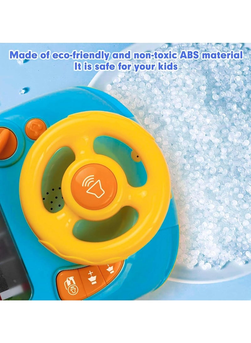 Musical Steering Wheel Toy,Fine Motor Skills Educational Toy,Desktop Gaming Device Music Funny Steering Wheel Toy,Simulation Steering Toys,Promote Child Parent Interaction for Boys Girls - Image 4