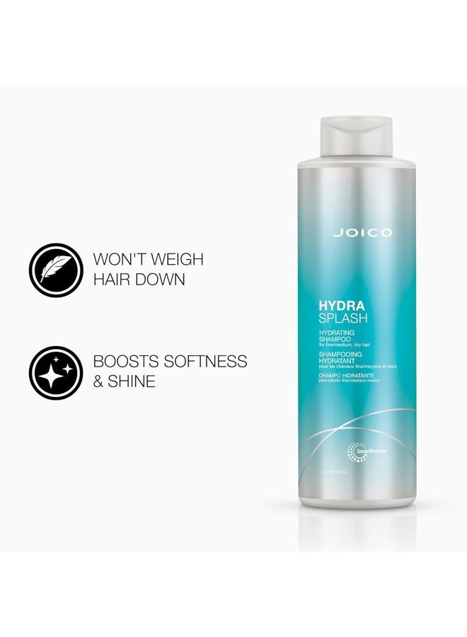 JOICO HydraSplash Hydrating Shampoo | For Fine, Medium, Dry Hair | Replenish Moisture | Add Hydration & Softness | With Sea Kelp & Coconut Water | 33.8 Fl Oz - Image 3